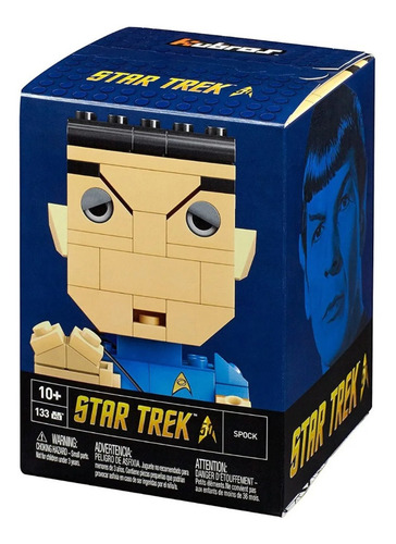 2 Figuras Kubros Star Trek Spock Y Worf Mega Construx