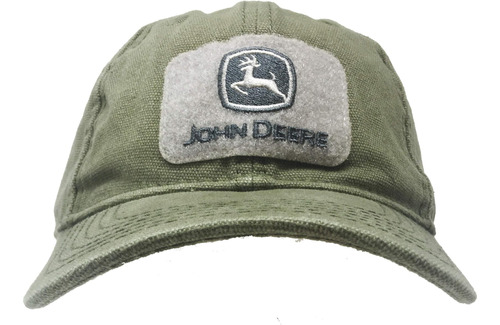 John Deere Patch Logo Sombrero De Lona De Sarga Verde Oliva