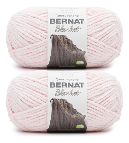 Lana Bernat Blanket De Color Rosa Rubor, Paquete De 2 Unidad