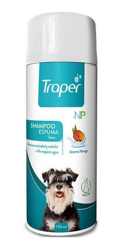 Traper Shampoo Espuma Seca Para Perro Baño En Seco 170ml Np