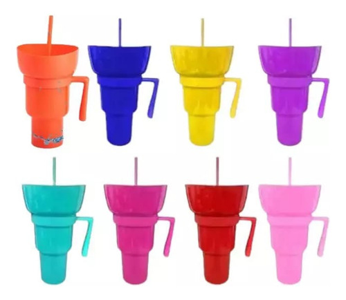 Vaso Tik Tok 2 En 1 Para Snacks Y Bebidas