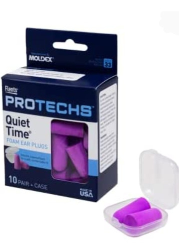 Tapones Auditivos Flents Quiet Time 33 Nrr Color Morado