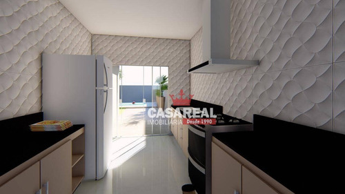 Imagem 11 de 30 de Casa Nova No Bal. Coroados Em Guaratuba Com 3 Dormitórios- Ultima Unidade! R$370.000,00 - Ca0095