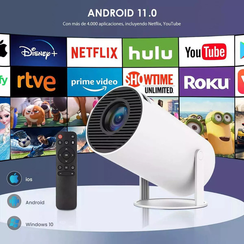 Proyector Portátil Mini Hd 4k Wifi Bluetooth Inteligente
