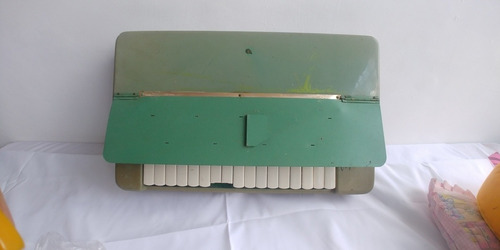 Imagen 2 de 6 de Piano Organo Antiguo Vintage Hohner Verde Menta