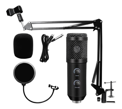 Microfone Condensador Profissional Para Podcast Live Youtube