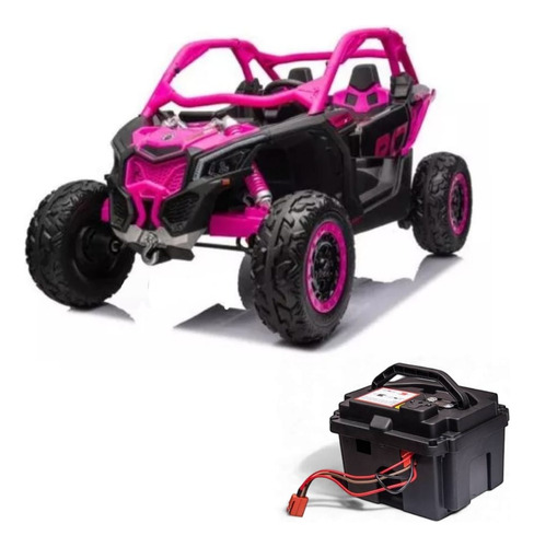 Carro Elétrico Infantil Maverick Utv 24v Com Bateria Extra