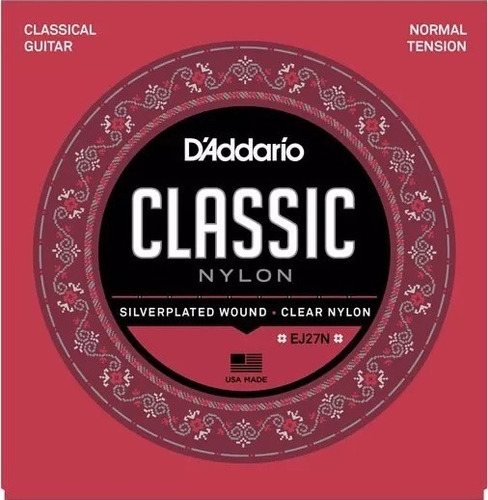 Cuerdas D´addario Ej27n Usa Naylon Acustica Dadario