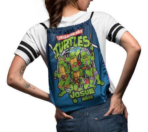 15 Mega Morrales Dulceros Personalizados Tortugas Ninja