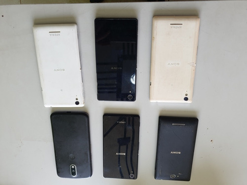 Lote De 6 Celulares Sony E Morotola Leia A Descrição.