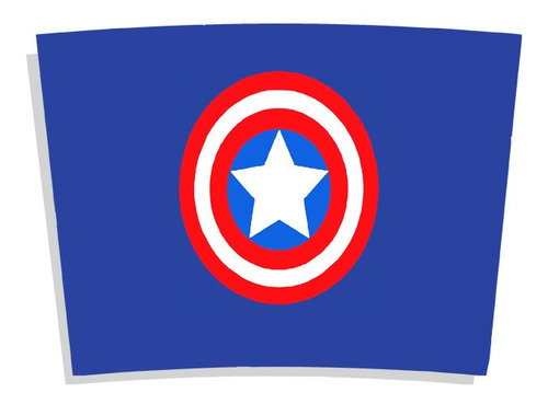 Imagem 2 de 3 de Copo Térmico Capitão América Escudo Super Herói Filme