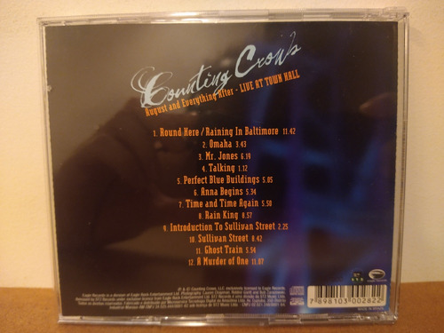 Couting Crows-august And Everything After-live At Town-cd (Usado)