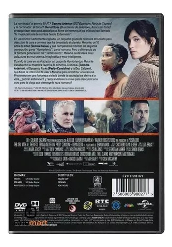 Melanie Apocalipsis Zombie / The Girl With All-pelicula Dvd