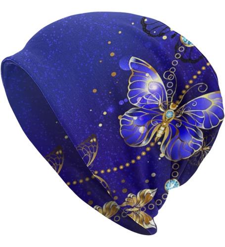 Gorro De Punto Con Patrón De Mariposa, Gorro De Quimioterapi