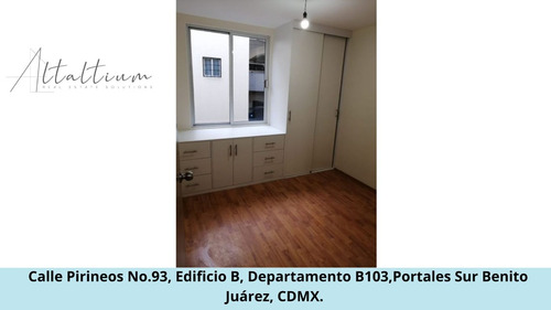 Se Vende Casa En Calle Pirineos No.93, Edificio B, Departamento B103,portales Sur Benito Juárez, Cdmx. Pds31-di