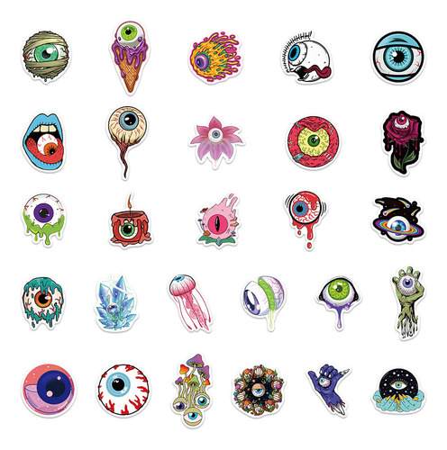 - Pegatinas Impermeables Con Ojos De Terror For Niños Calcom