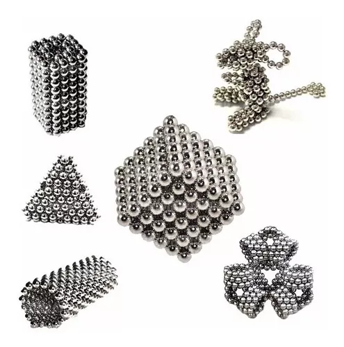 Compra online de 3MM 1000 512 PCS Bolas magnéticas Buckyballs Neocube Puzzle  Blocos de construção magnéticos Conjunto de pressão de liberação de  brinquedos Crianças brincando de brinquedos Jogos de brainstorming