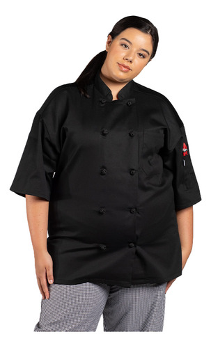 Chaqueta Chef Pro-vent Negra Uncommon 0430 - Uniformes Chef