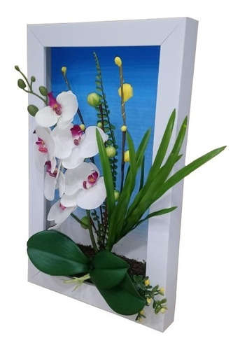 Cuadro Con Ramo Orquideas Sobresalientes 24 X 40 Cm