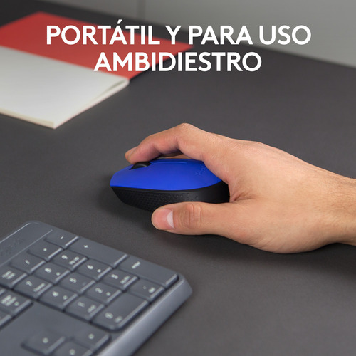 Mouse Inalámbrico Logitech M170 Con Tecnología 2,4 Ghz Azul
