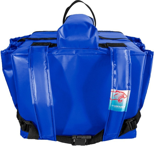Imagem 5 de 6 de Bolsa Mochila Bag Lona Sintética Isopor 35cm Revestido Pizza