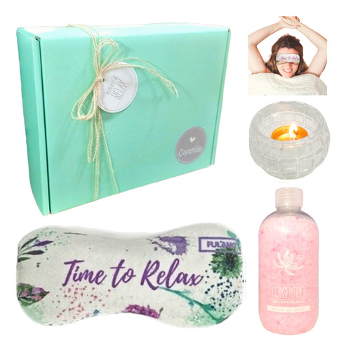 Set Gift Box Caja Regalo Box Rosas Kit Aroma Spa N48 Relax