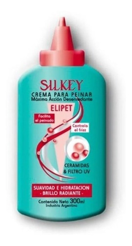 Silkey Elipet Crema Para Peinar Desenredante Antifrizz 300ml