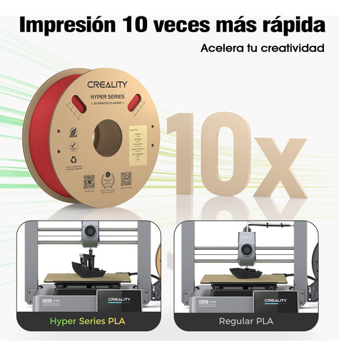 Creality Hyper PLA Filamento 3D Impresión de 1,75 mm y 2 kg