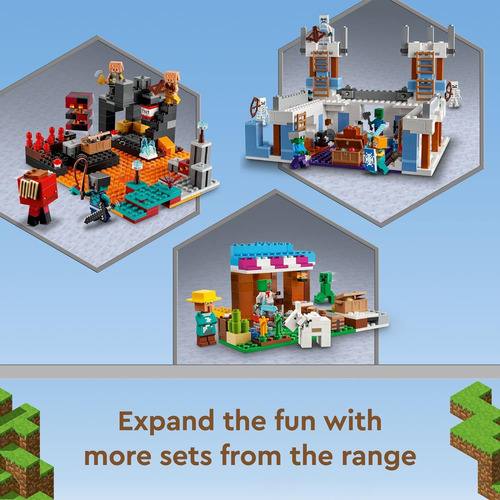 Lego Minecraft The Nether Bastion Set, 21185 Battle Action T