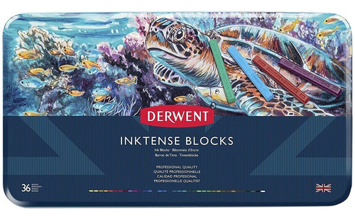 Pastel Tinta Derwent Inktense Block X 36 Alto Pigmento