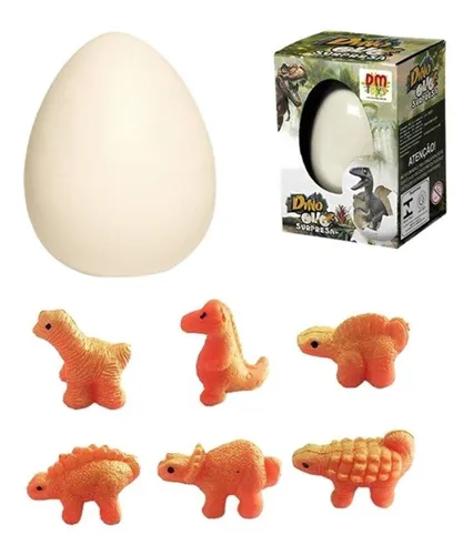 Ovo Dinossauro Surpresa Nasce Na Água 11cm Dino Grande