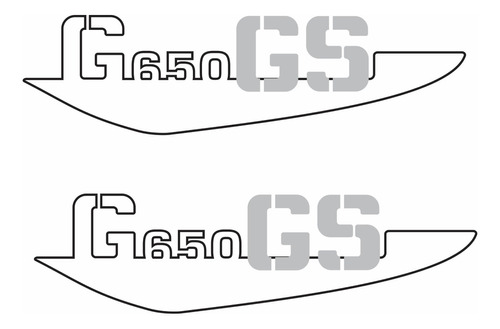 Emblema Adesivo Bmw G650 Gs Vermelha Par Bwg650gs02