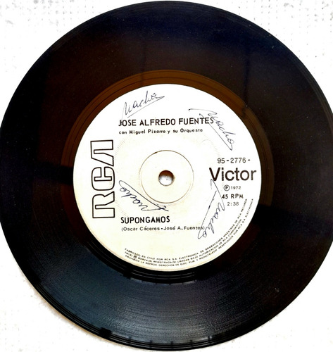  Vinilo Single Jose Alfredo Fuentes Rca Victor 1972