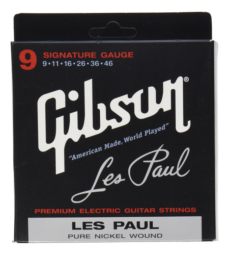 Gibson Les Paul Premium Guitar Strings, Signature Gauge 9-46
