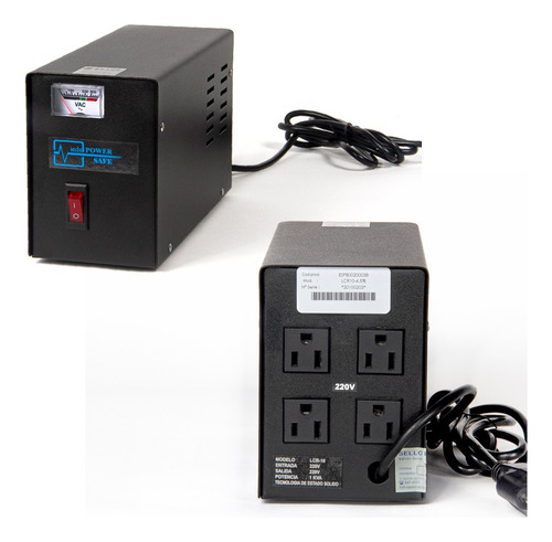 Estabilizador Elise Ieda Poder Safe Lcr-10 Sólido 1kva 220v