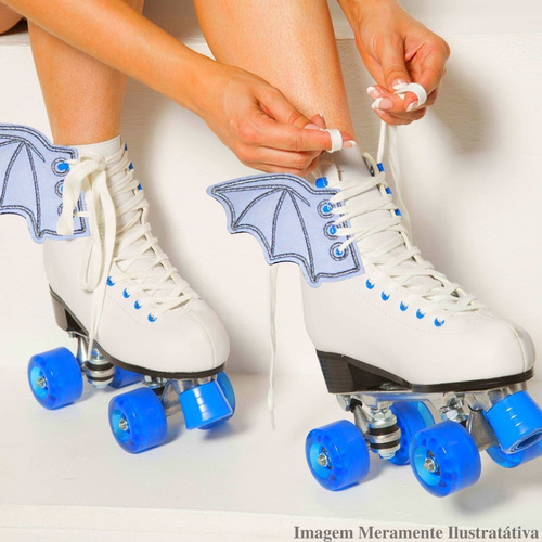 Asa De Morcego Acessório Para Tênis Patins Cadarço 2 Pares