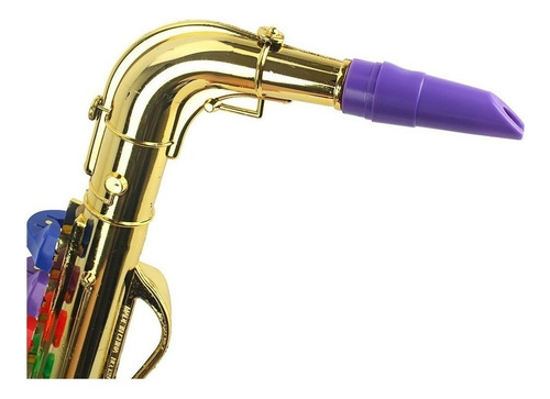 . Toca El Saxofón Con 8 Teclas De Colores Instrumento