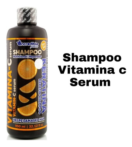 Shampoo Vitamina C + Serum + Keratina Incredible C/950ml