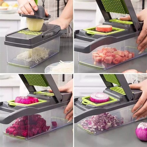 Picador Rayador Rebanador D Frutas Verduras Multifuncional