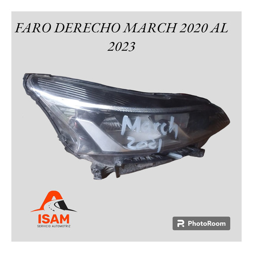 Faro Derecho Nissan March 2021 Al 2023