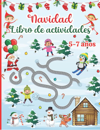 Libro: Navidad Libro De Actividades Para Niños De 5-7 Años: 