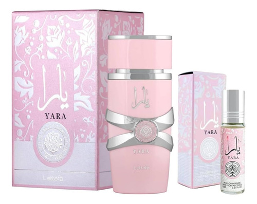 Perfume Lattafa Yara Edp 100 Ml+aceite De Perfume Yara 10 Ml