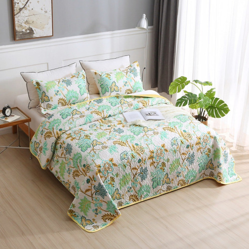 Imagen 3 de 8 de Cubrecama King Size Con Fundas Verano Hermosos Modelos!!