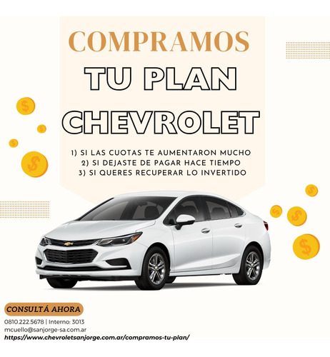 Compramos Tu Plan De Ahorro Chevrolet 