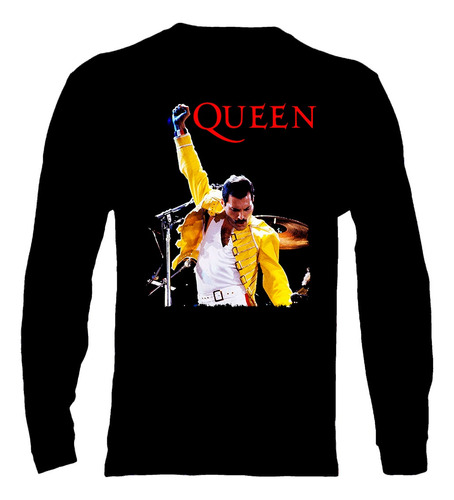 Polera Manga Larga Queen - Ver 09 - Freddie Mercury
