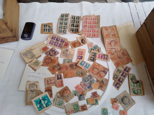 Lote Antiguas Estampillas Brasil Variadas Y Otras Leer L12 (Usado)