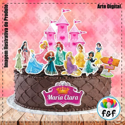 Topo De Bolo Princesa Sofia Em Biscuit. Personalizado C/nome