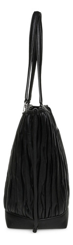 Bolsa Tote Bakari Black/black Steve Madden Bags Acabado de los herrajes Níquel Correa de hombro Negro Diseño de la tela Texturizado