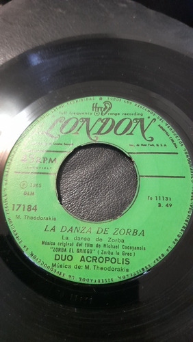 Vinilo Single De Duo Acrópolis La Danza De Zorba (ch52