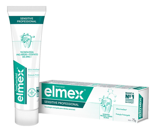 Pasta de dentes Elmex Sensitive Professional  em creme 75 g